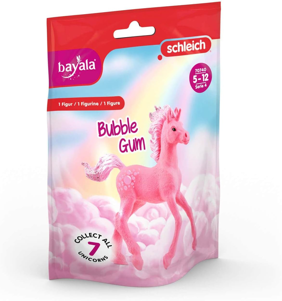 Schleich bayala, Collectible Unicorn Toy Figure for Girls and Boys, Bubble Gum Unicorn Figurine (Dessert Series), Ages 5+