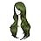 MapofBeauty 28 Inch/70 cm Women Side Bangs Long Curly Hair Cosplay Synthetic Wig (Olive Green)
