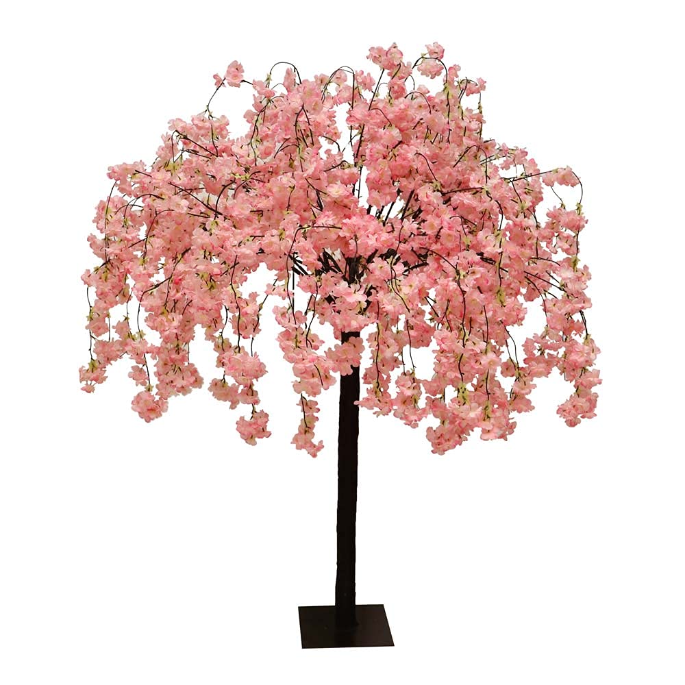 YATAI Artificial Cherry Blossom Tree Outdoor 1.6 Meters - Artificial Plant Silk Cherry Flowers - Tall Fake Cherry Tree Vines Flowers For Home Indoor Wedding Party Outdoor Garden Decoration