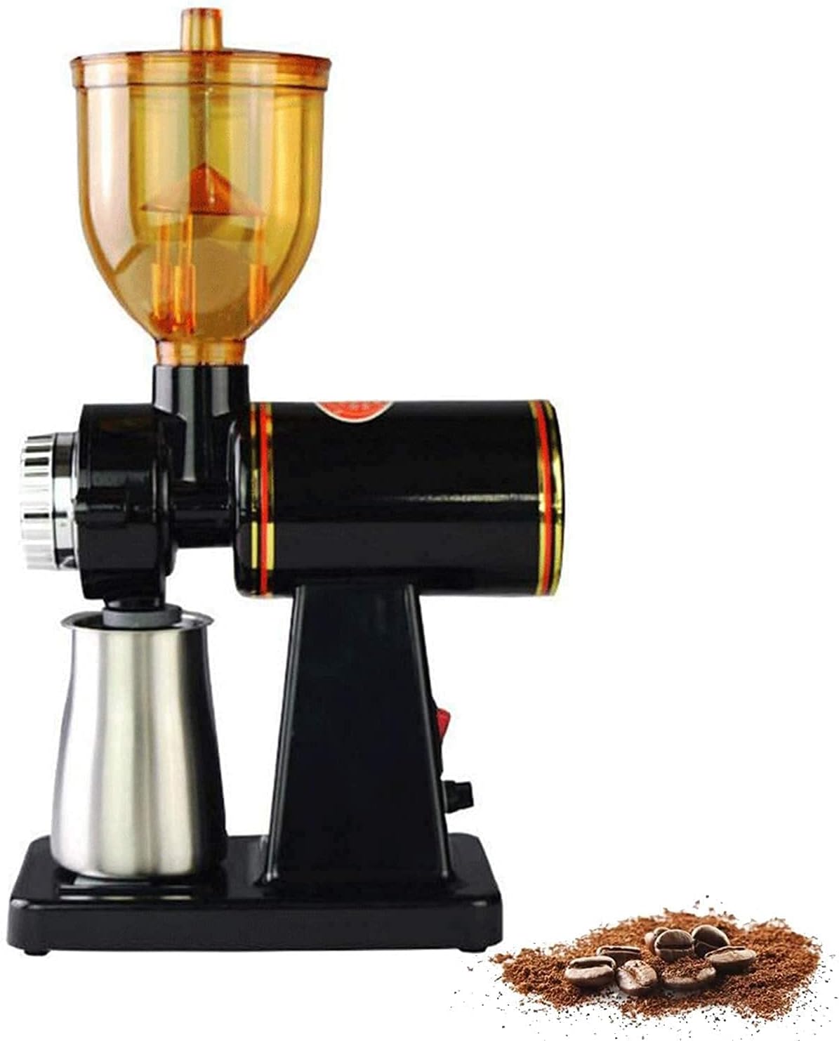 Products Precision Adjustable Electric Coffee Grinder Professional Burr Coffee Bean Powder Grinding Machine Mill 8 Fine-Coarse Grind Size Settings, Easy To Clean