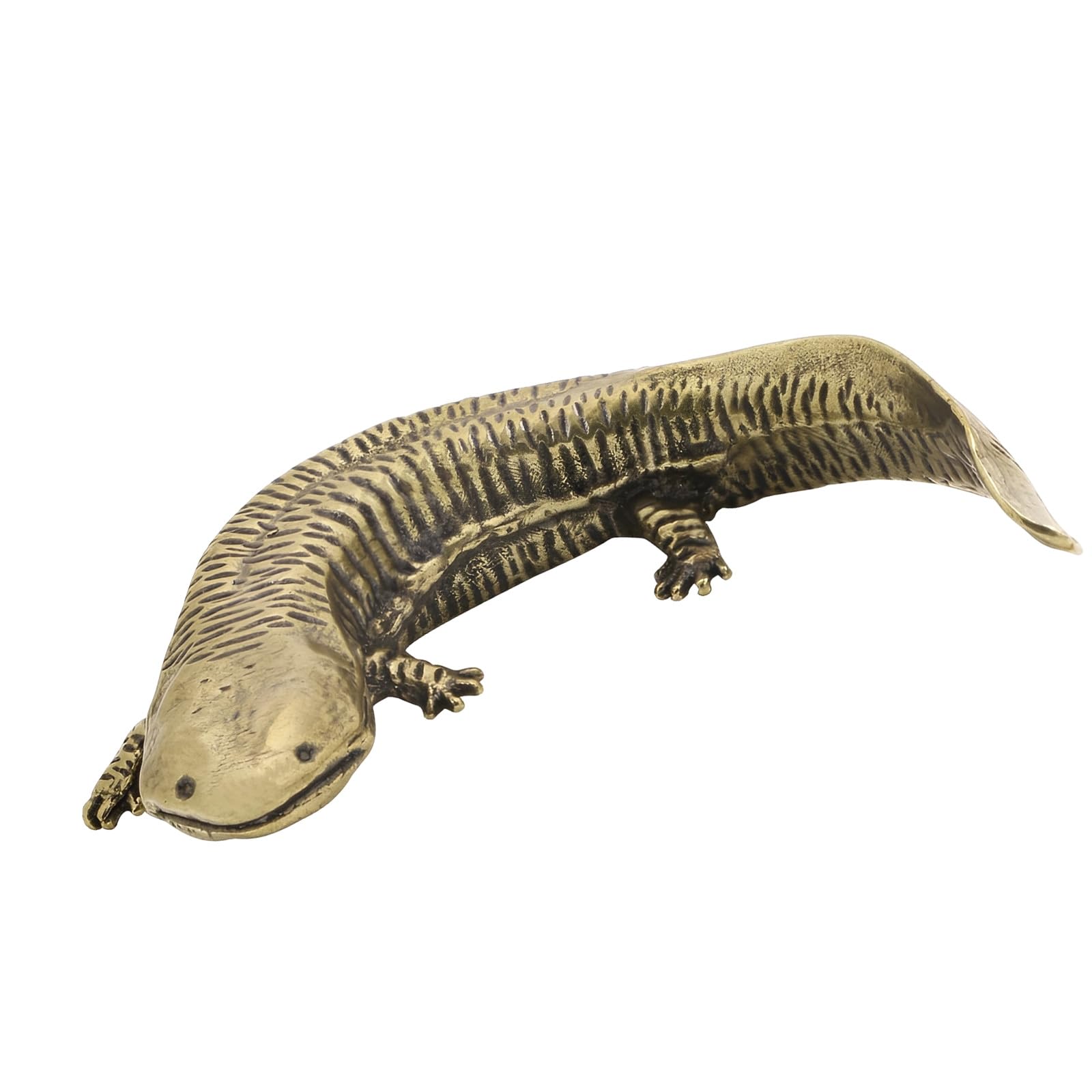 Handcrafted Brasses Salamanders Figurine Antique Design for Home Decoration Symbolizing Longevities and Good Fortunes Decoration