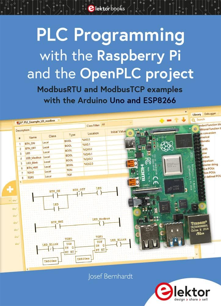 PLC Programming with the Raspberry Pi and the OpenPLC Project: ModbusRTU and ModbusTCP examples with the Arduino Uno and ESP8266