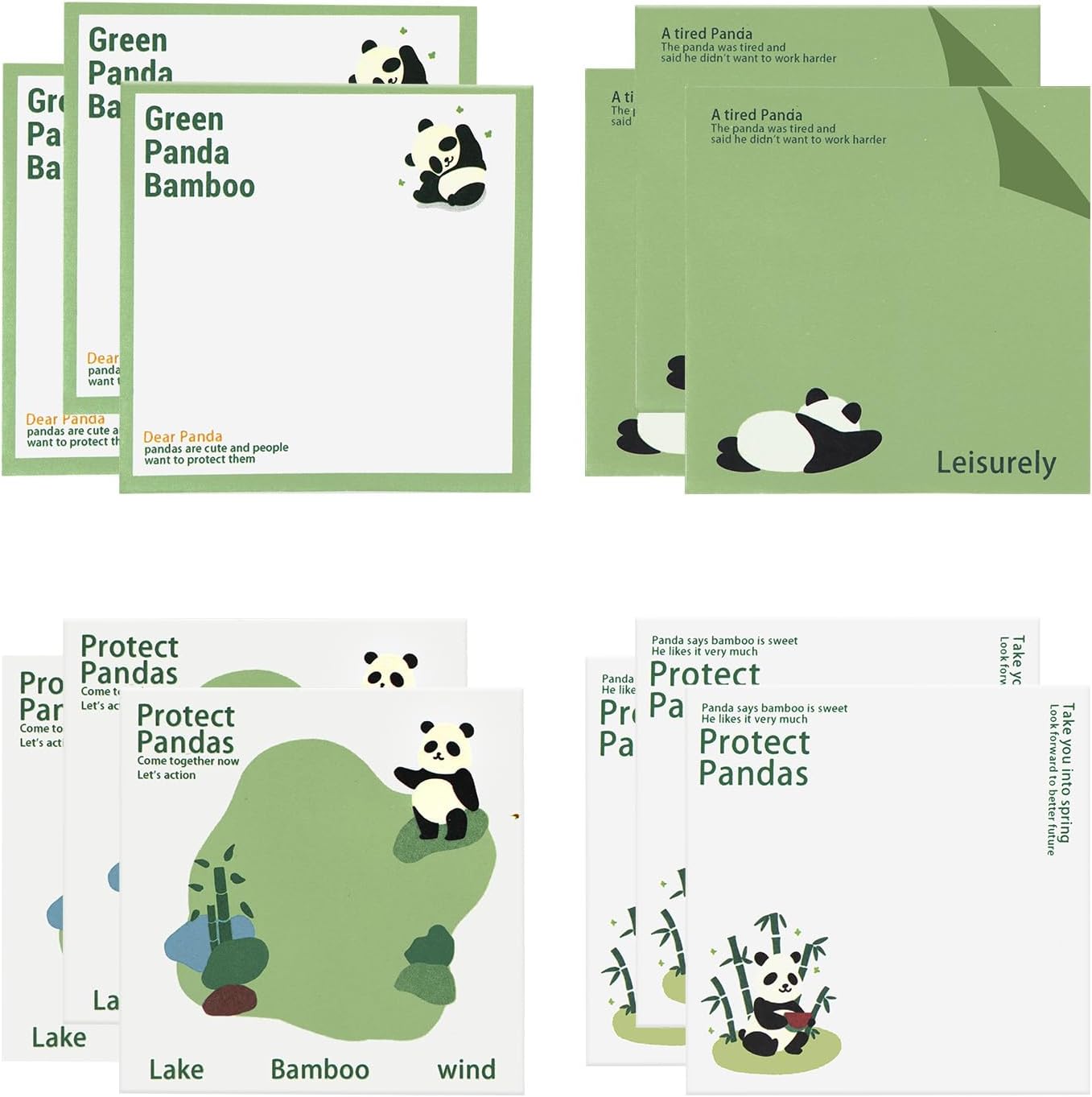 OWill Sticky Notes,750 * 750mm Animal Designs Sticky Notes Post It Notes Pack for Note Taking