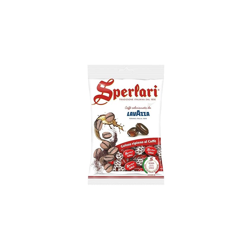 Immagine del prodotto Sperlari - Caramelle Dure Con Goloso Ripieno Al Caffè Lavazza, Senza Glutine, Incartate Singolarmente - Sacchetto Da 175 Gr