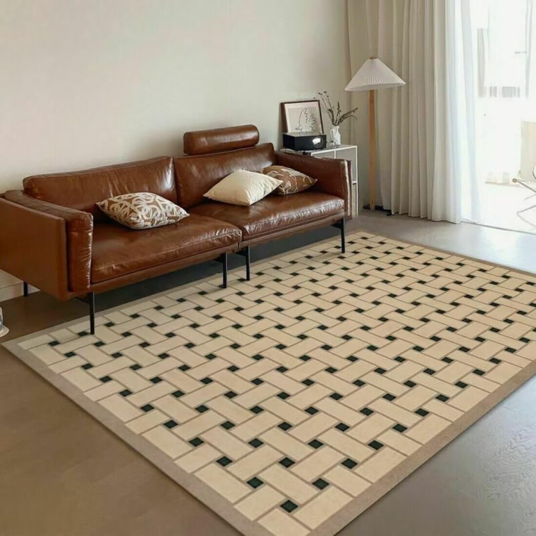 Tapis tissé de chambre adulte haut de gamme 70X200cm chic