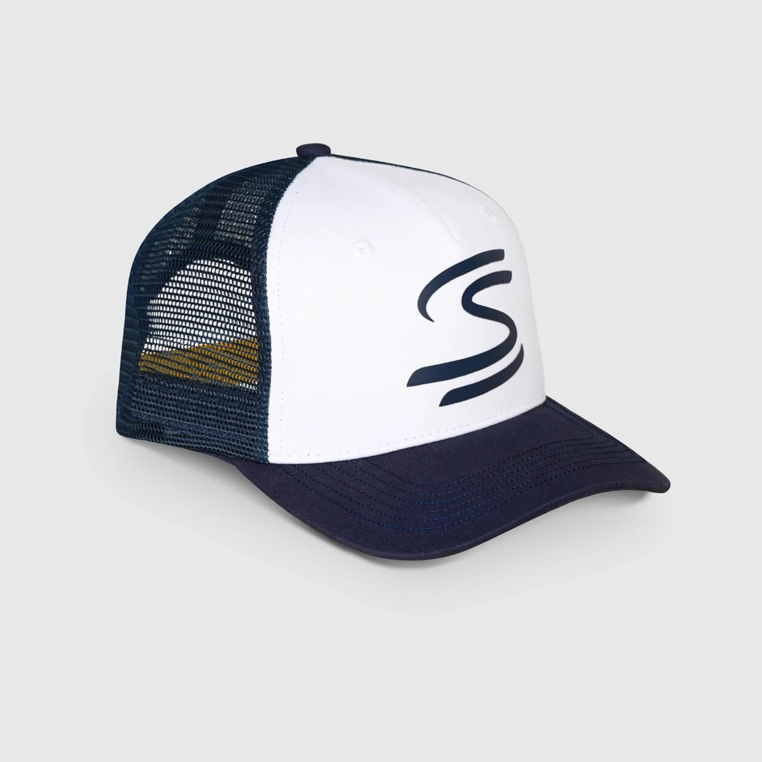 Ayrton Senna F1 Trucker Baseball Hat Navy - Image 7