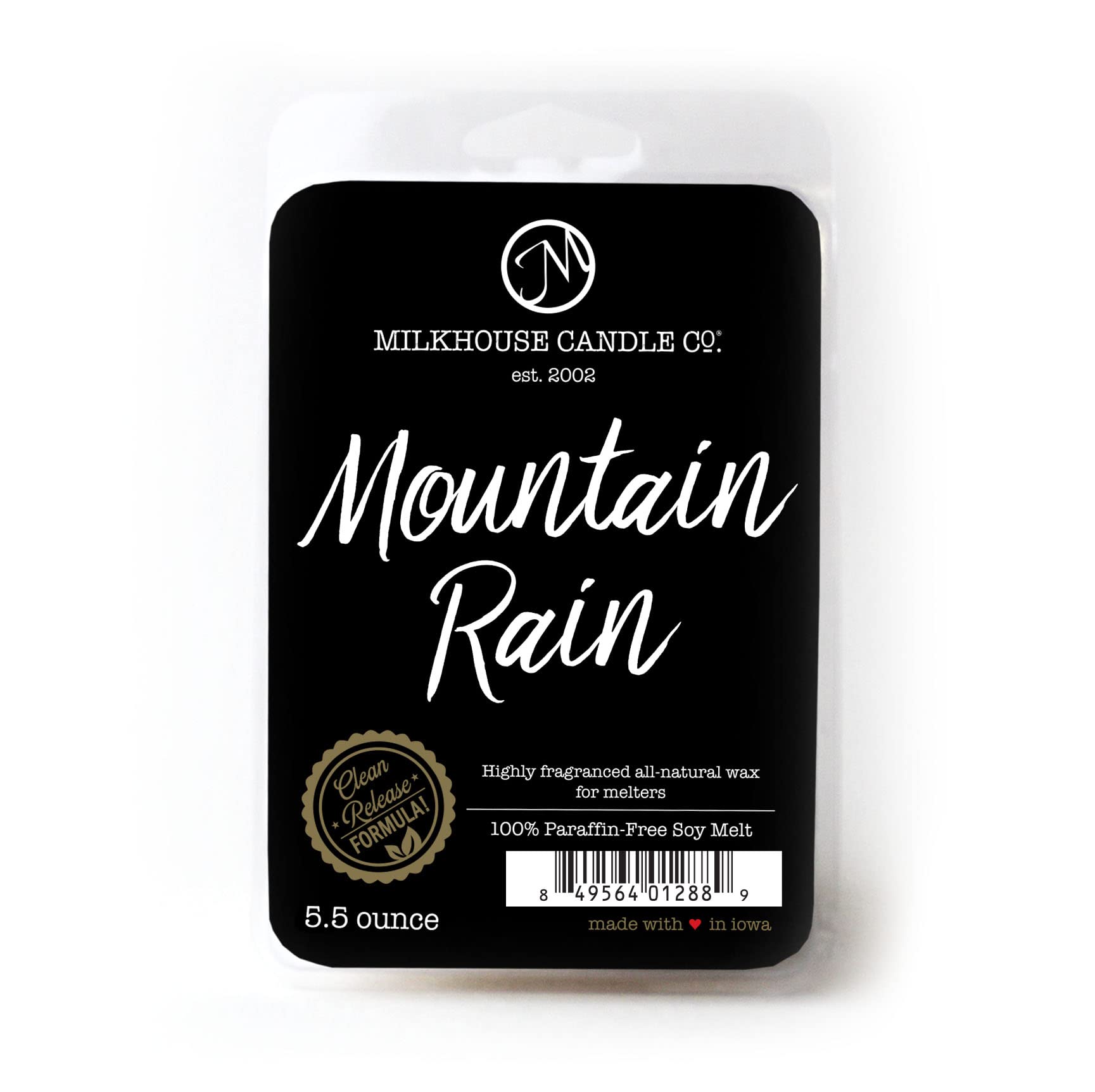 Milkhouse Candle Company, Mountain Rain, Creamery Collection Soy Wax Fragrance Melts, 5.5 Ounce