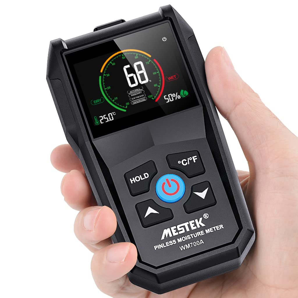 Misuratore Di Umidità Digitale, Rilevatore Di Perdite D'acqua, Tester Di Umidità, Tipo Pin, Schermo LCD Retroilluminato, Tester Di Umidità Del Legn | Leroy Merlin - 6