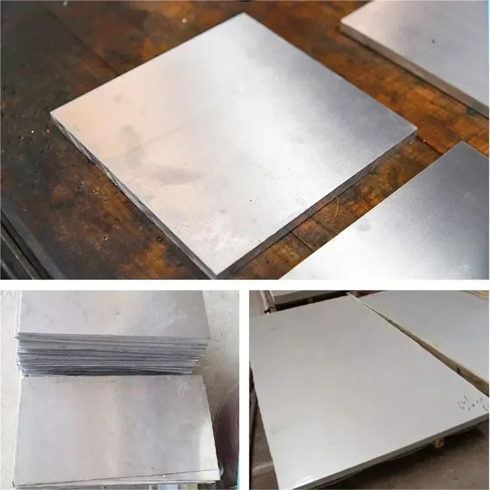 Hoja de acero inoxidable 304 | Hoja de acero inoxidable 304 for bricolaje y mejoras for el hogar(250x250x10mm 1pcs)