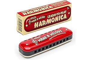 Learn To Play Harmonica Kit - 10 Hole Beginner Harmonica (Learn Learn Harmonica)