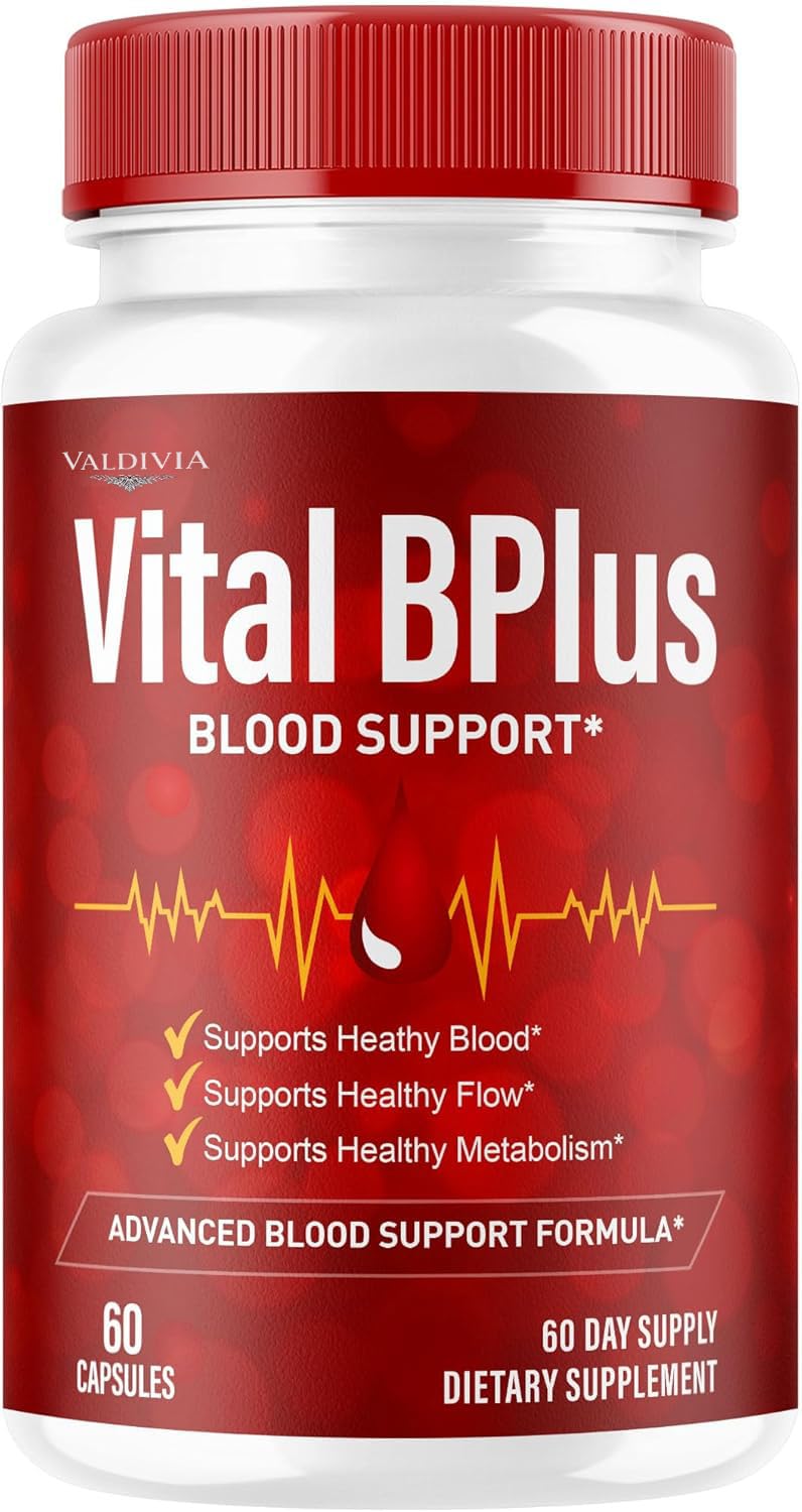Valdivia Vital BPlus Supplement Support Capsules - Official Vital BPlus Advanced Formula All Natural Ingredients Premium Pills Multivitamin for Overall Health & Wellness, 60 Capsules for 1 Month