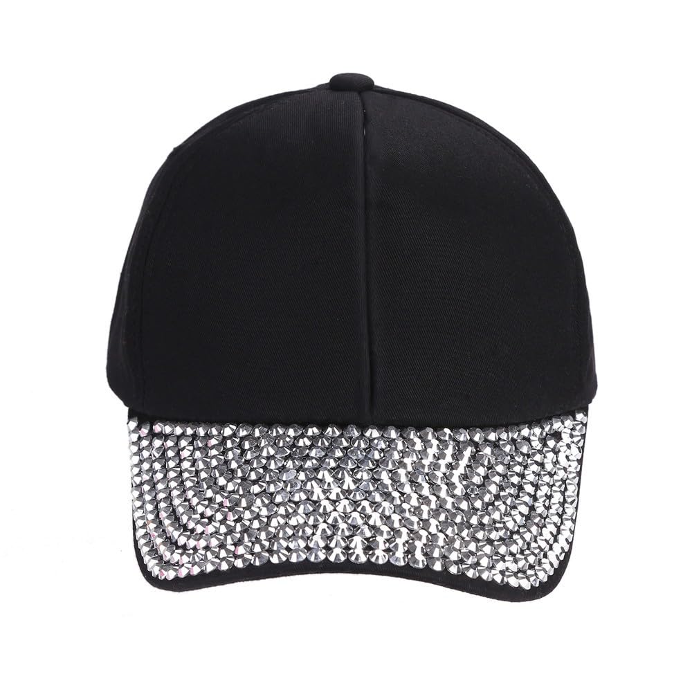 Cappello Snapback Unisex Con Strass E Ricamo - Tesa Piatta 7,2cm, Regolabile, Taglia Large-X-Large, Moda Hip Hop E Sport - 4