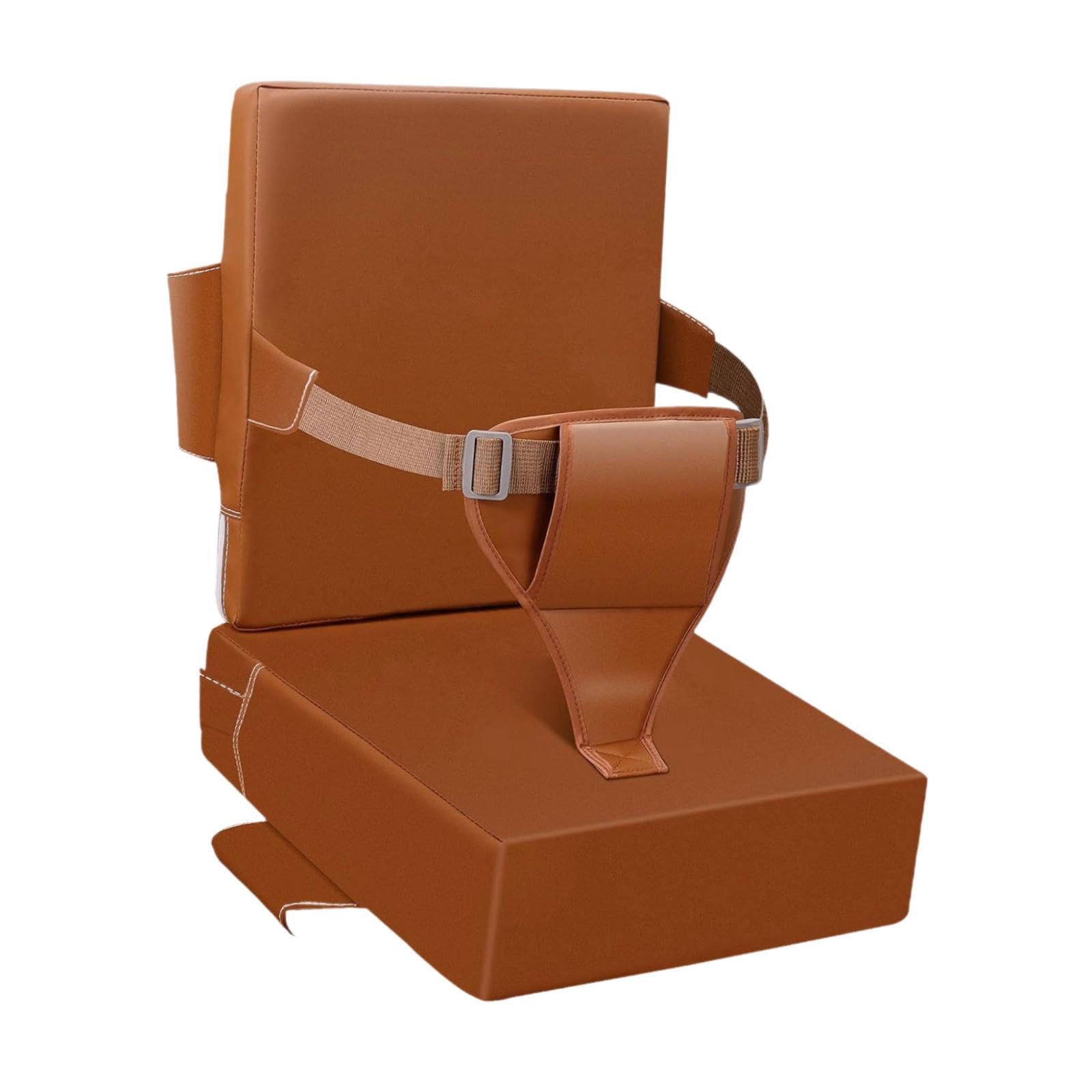 ATORSE Booster Seat for Dining Table Portable High Chair Seat Pad for Kids Children 32cmx36cmx10cm Orange-image-12