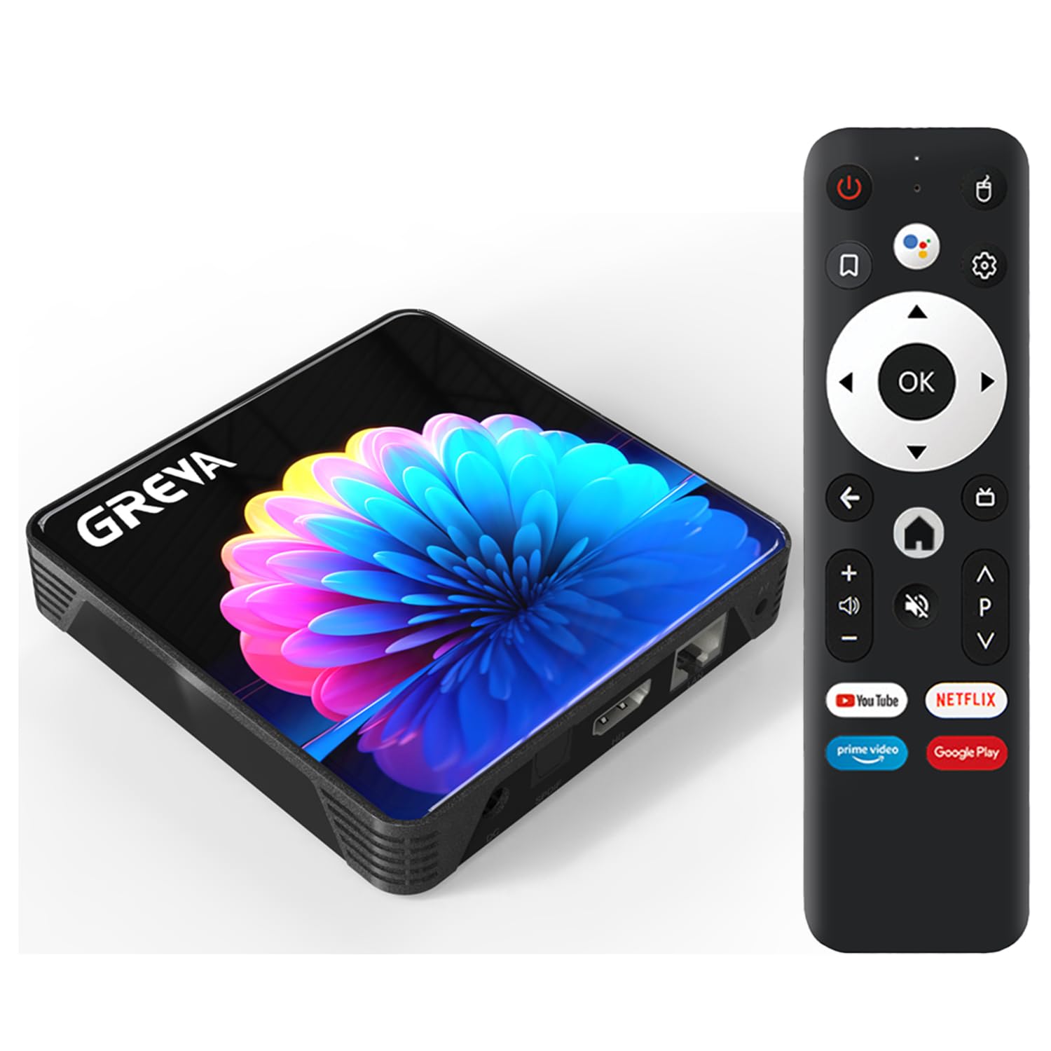 GREVA 8K Android 13.0 TV Box 4GB RAM 32GB ROM RK3528 Chipset Supporto 2.4G/5G Dual-Band WiFi 6 BT5.0 3D HD Smart TV Box Bluetooth USB 3.0 10/100M Ethernet LAN, Android Box 1080P 2K 4K