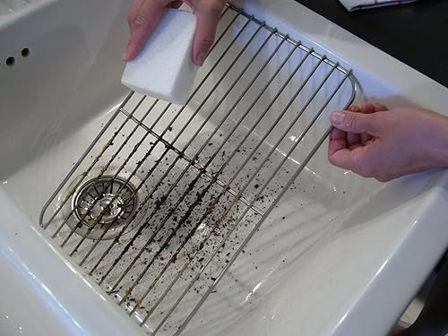 Miniatura 5 de Compac Home Limpiador de cocina Magic-Stone  Ladrillo de fregado de 2 carasesponja, elimina fácilmente el grano obstinado, la grasa, los alimentos