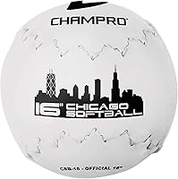 Vista 1 de Champro Chicago Softbol (blanco, 16 pulgadas)