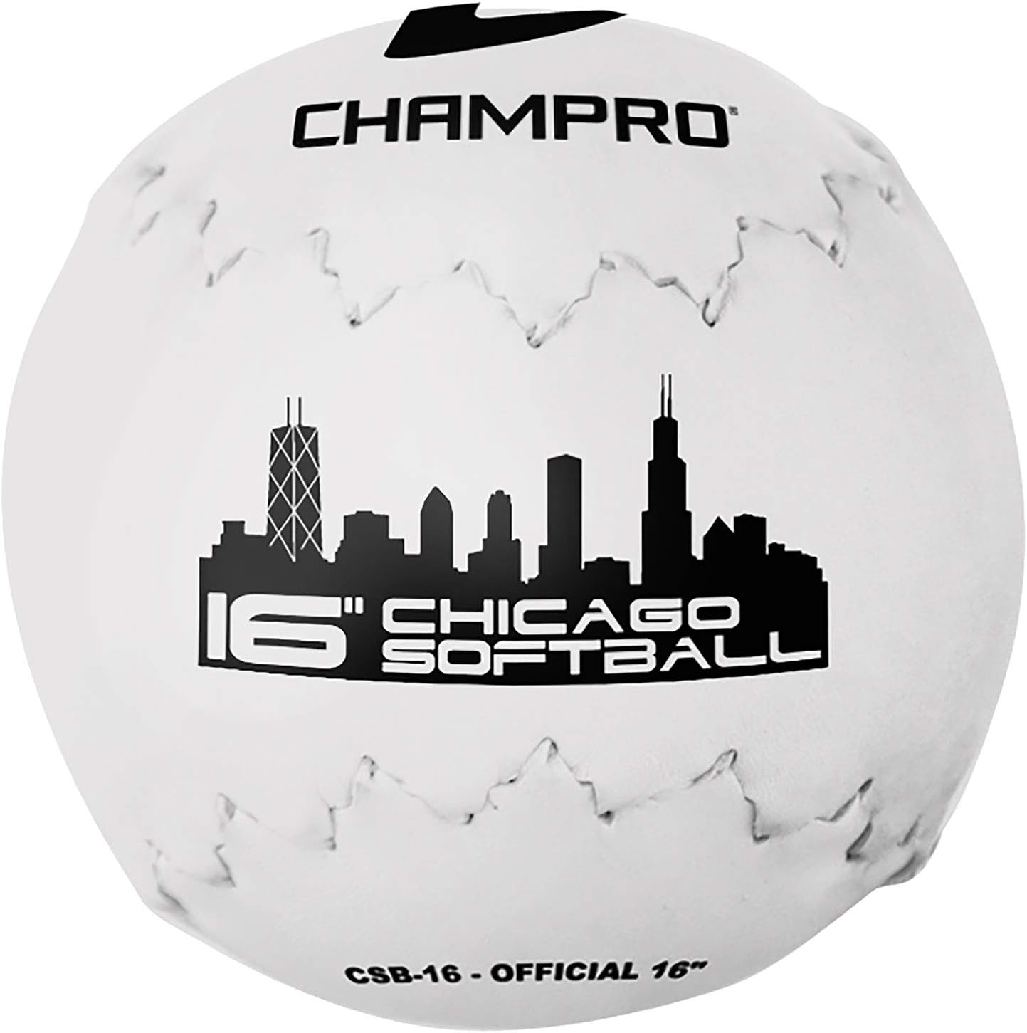 Champro Chicago Softball (White, 16-Inch)