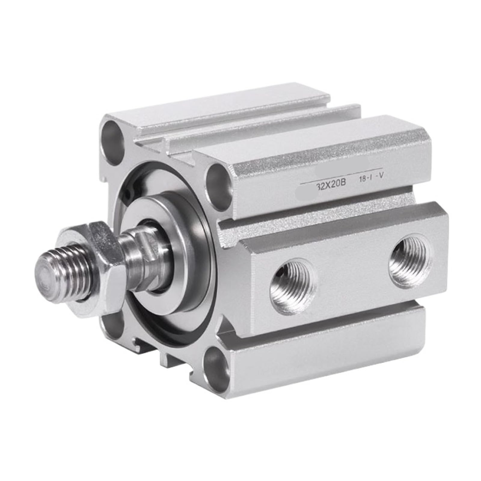 Vérin pneumatique compact double effet alésage 32mm course 15mm pneumatique