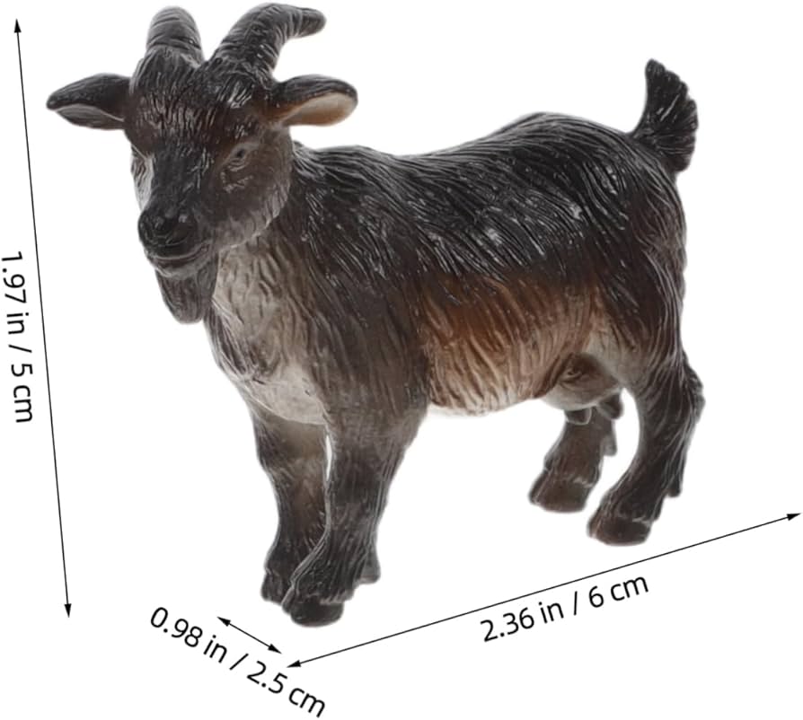 Amazon.co.jp: SOPOTUTU 4個山羊ファミリー模型 リアルな農場動物置物