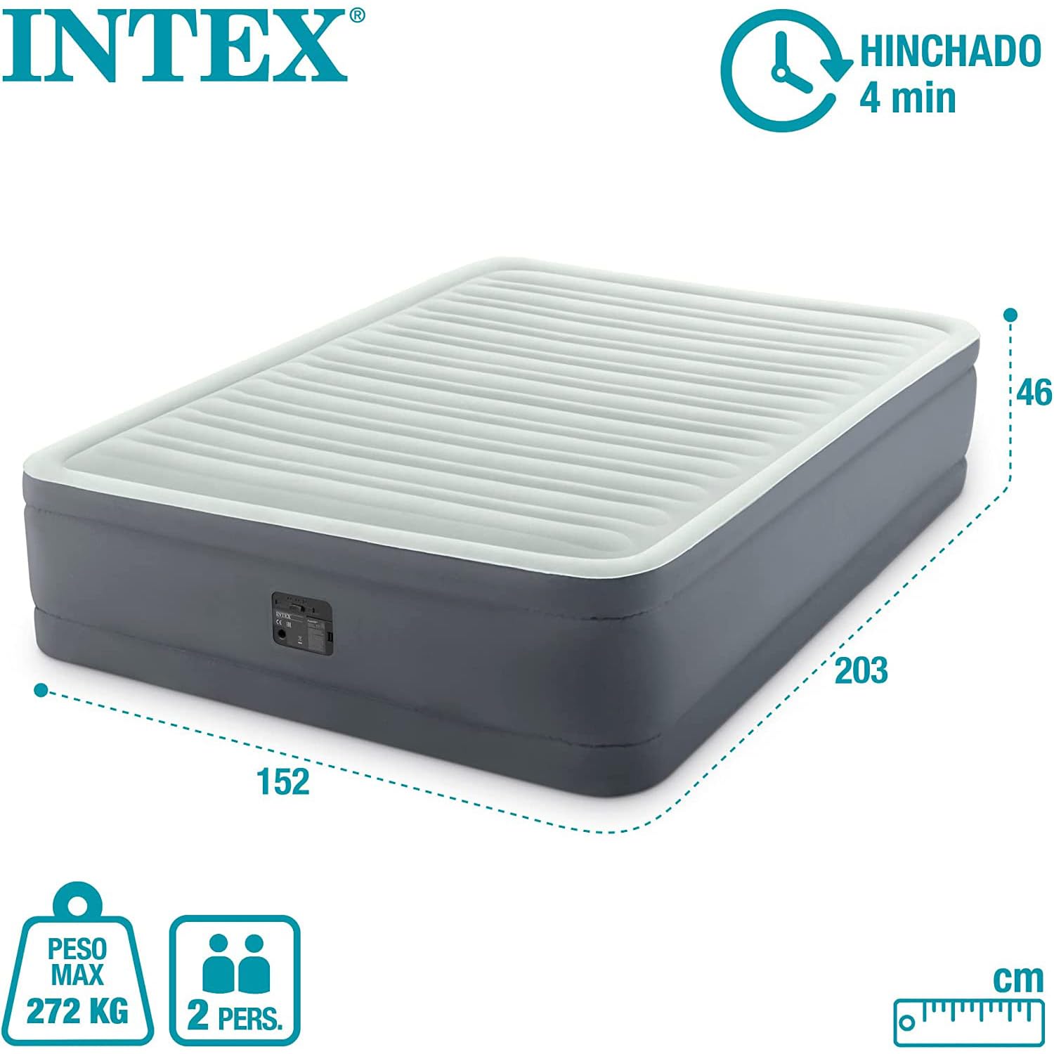 Intex - 64902ND - Lit D'Appoint Premaire I - Électrique 1 Pers