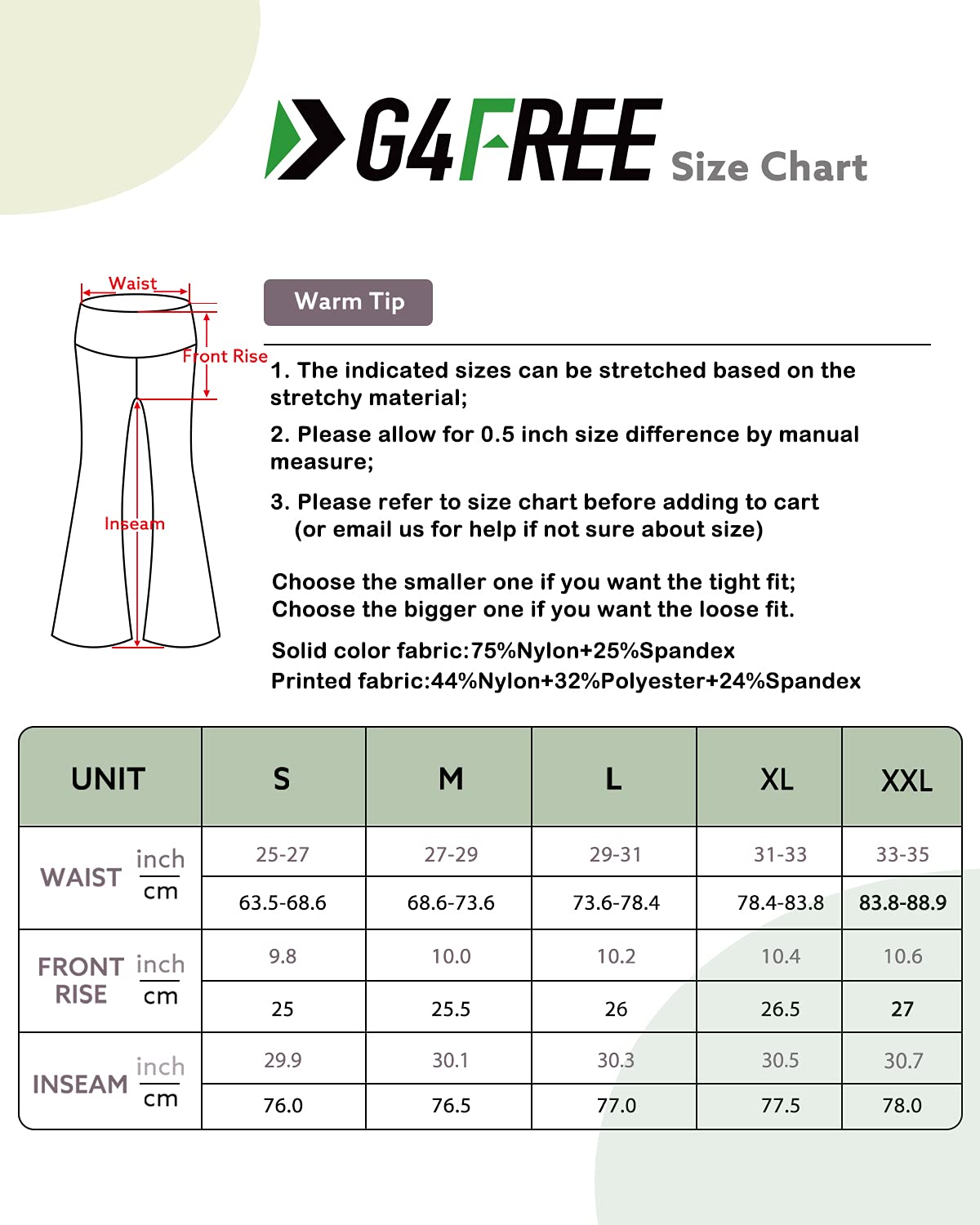 G4Free Flared Leggings with Pockets Yoga Pants for Women High Waist Tummy Control Wide Leg Trousers for Work Workout