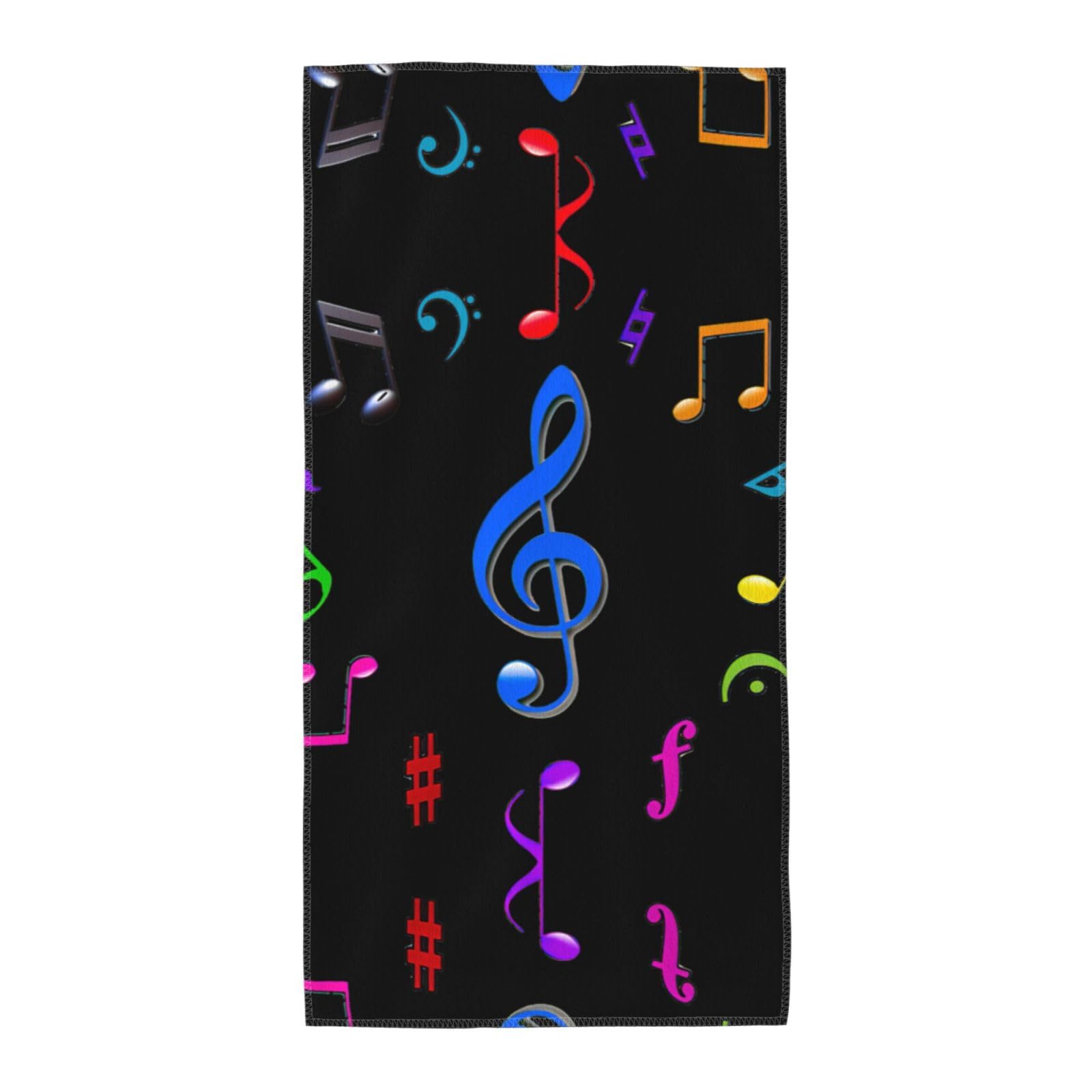 WYCZHY Music 1 Printed Quick Dry Beach Towel For Camping Travel Vacation