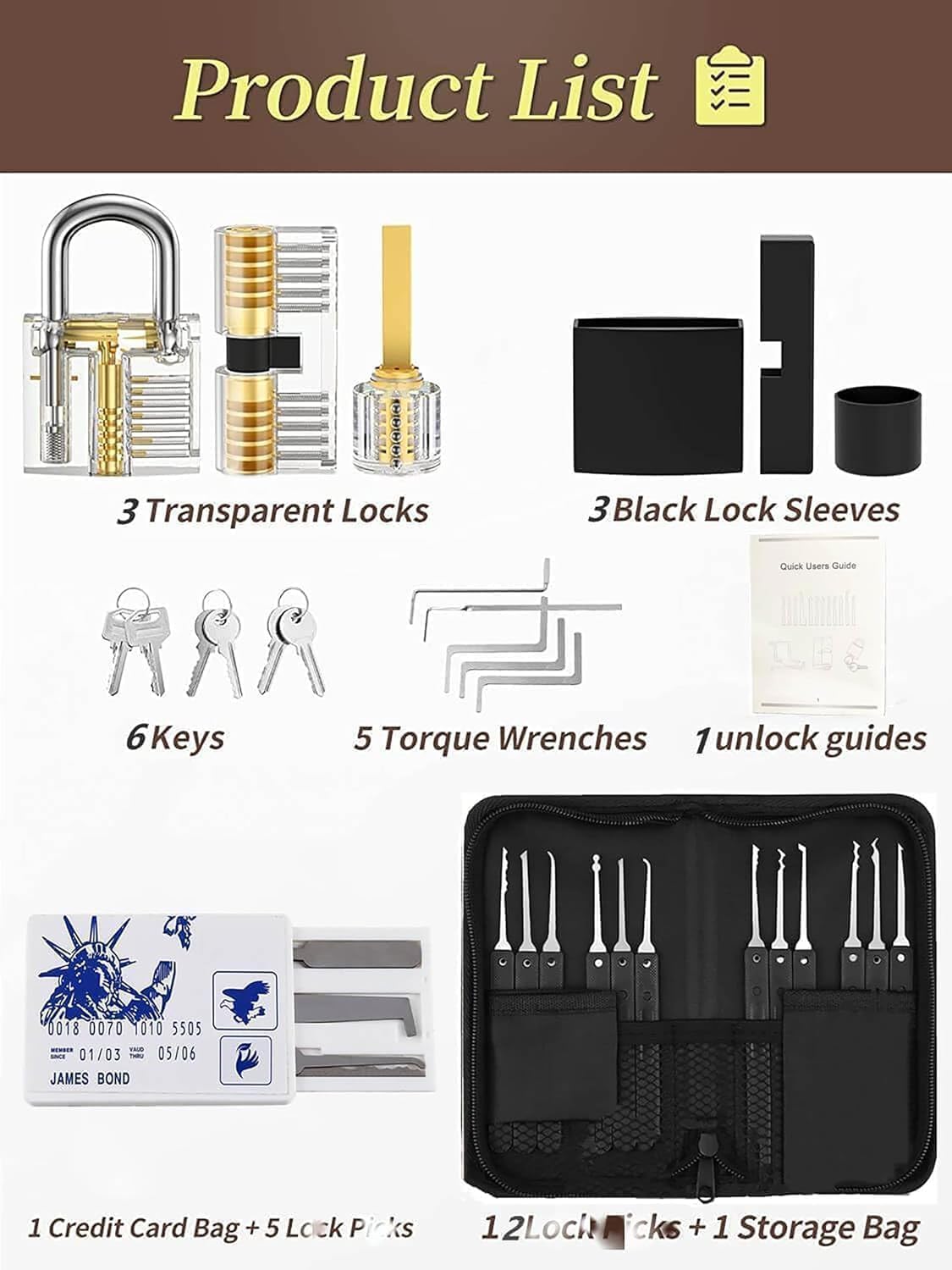Condition photo showing Good Condition for Weatherproof Padlock with Stainless Steel 304 Pick Long Shackle and Solid Brass Body, 1-9/16 in. Wide, Padlocks Keyed Alike, Marine Grade Rustproof Lock Set Kit for Outdoors Use Picking