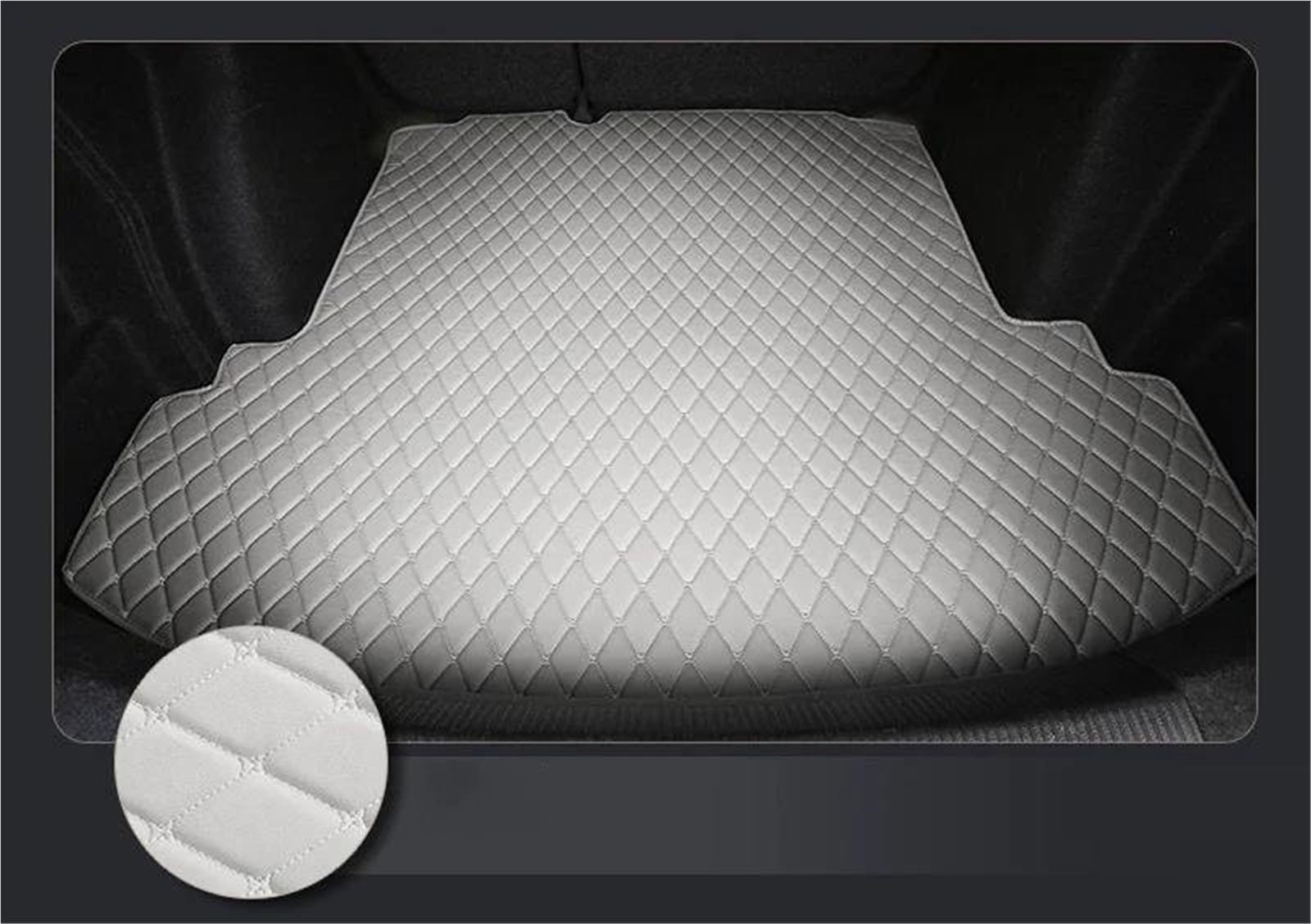 Tapis De Coffre pour pour Gran pour Turismo pour Berline Sportive À Toit Rigide (2007-2011, 2012-2017) Tapis De Coffre Arrière antidérapant bac(Titane)