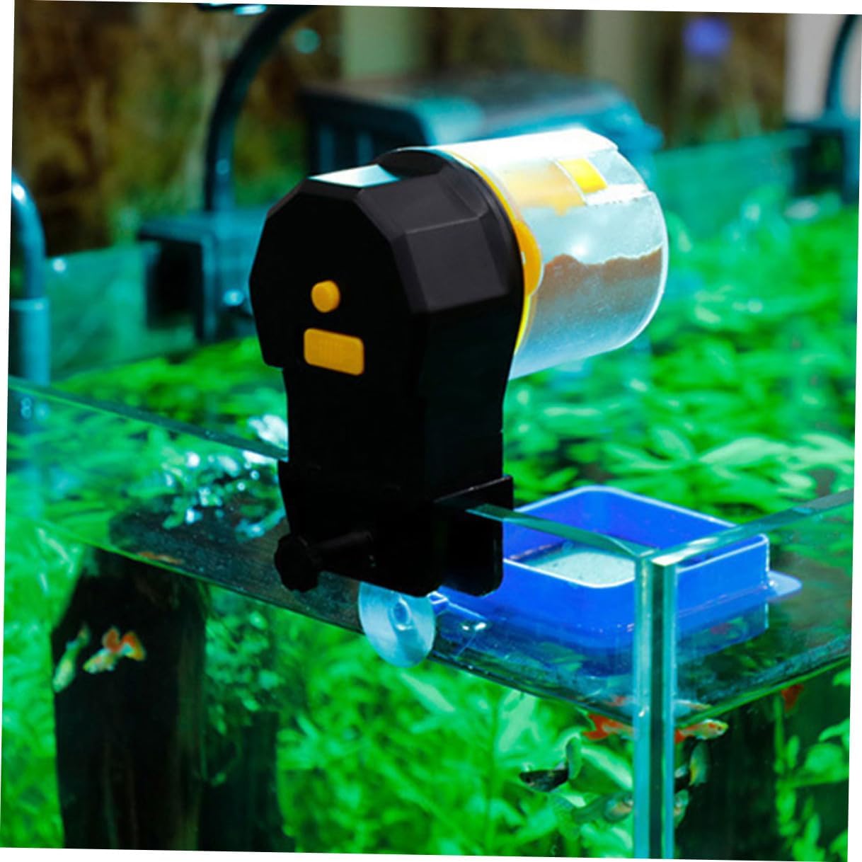 Abaodam Automatic Goldfish Feeder with Adjustable Timer Large-Capacity Feeding Tank Vacation Fish Feeder for Aquarium Tanks
