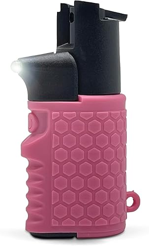 Guard Dog - Linterna de gas pimienta para perro, mini llavero de gas pimienta para defensa personal, equipo de defensa personal (rosa)