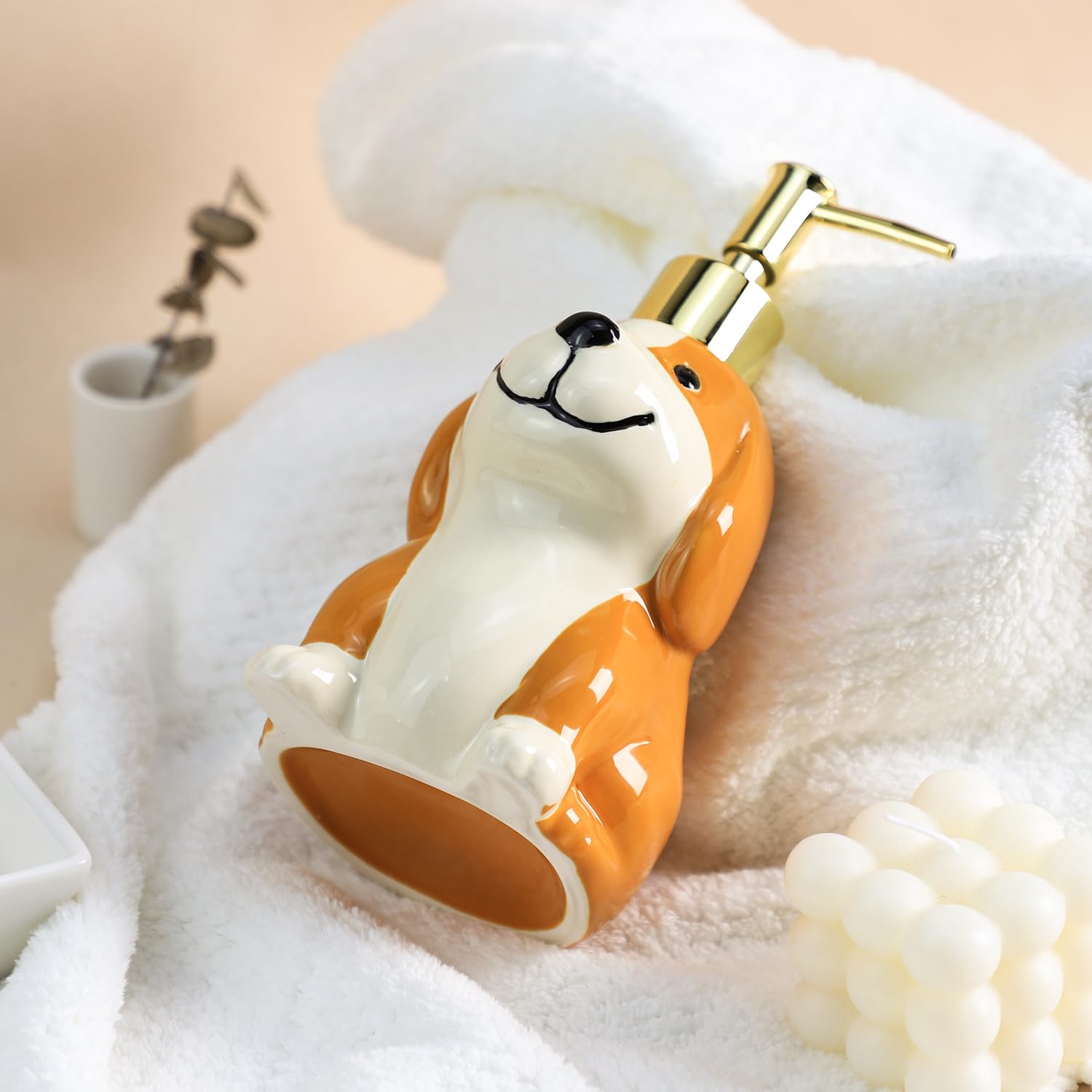 Amazon.com: Bicuzat Ceramic Dog Soap Dispenser with Plastic Pump