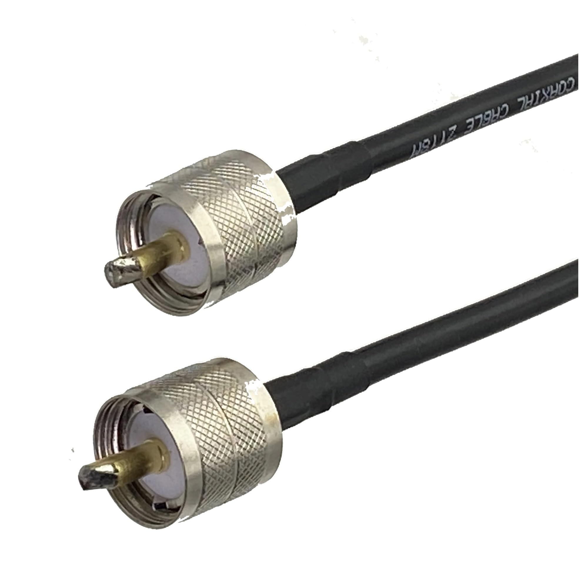 1 Pz RG58 UHF PL259 Spina Maschio A UHF PL259 Spina Maschio Connettore RF Coassiale Jumper Cavo A Treccia for Antenna Radio 6 pollici ~ 20 M(4M)