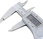 Accusize IP54 Digital Caliper, 0-6 in/150 mm, 2015-0150 | 4-Way Inch/Metric Caliper, 0.0005 in/0.01 mm Resolution, +/-0.03 mm Accuracy, Stainless Steel, Large LCD