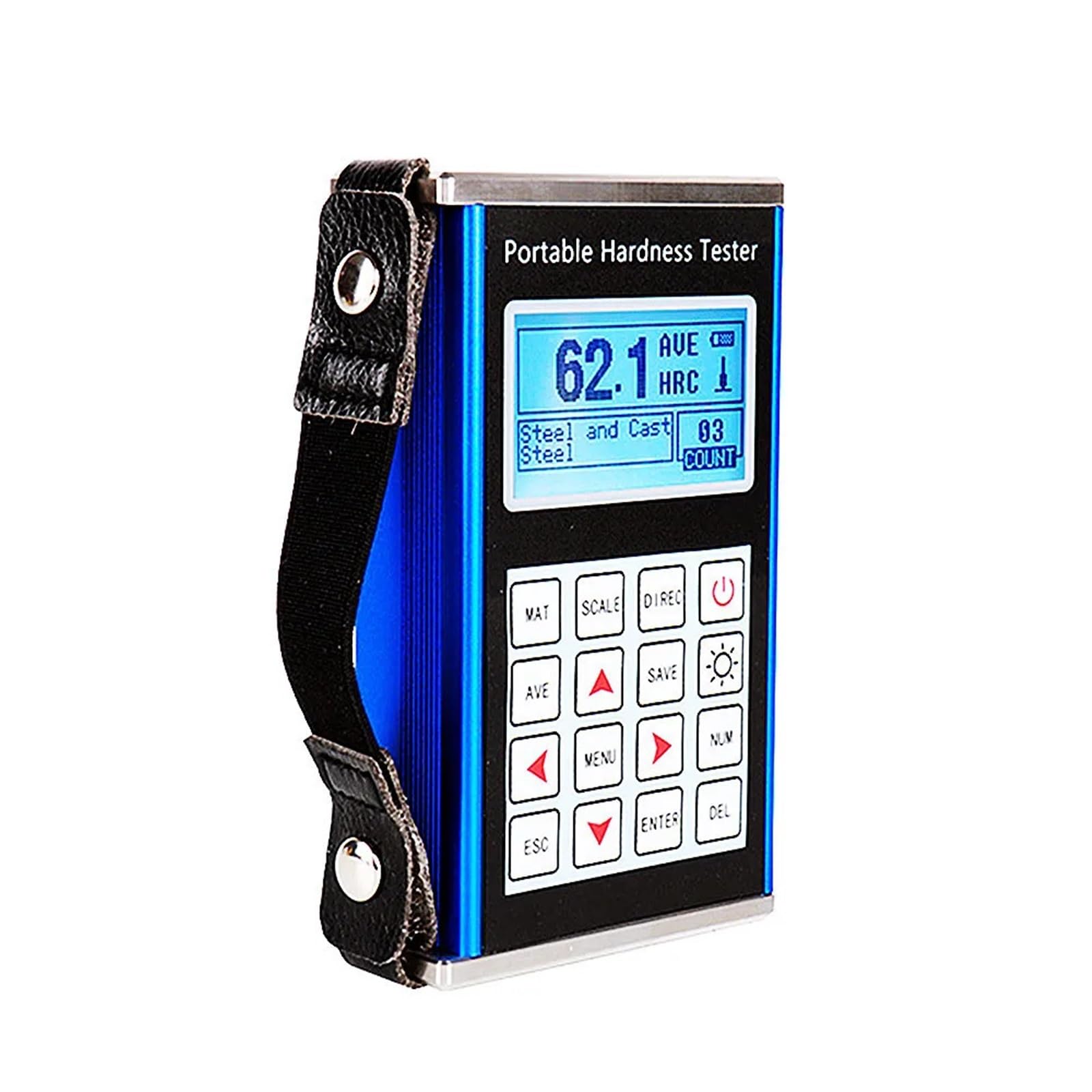 Probador de dureza de acero Leeb portátil original, probador de dureza de metal digital for acero inoxidable HL HB HRB HRC HRA HV HS durómetro para calibración