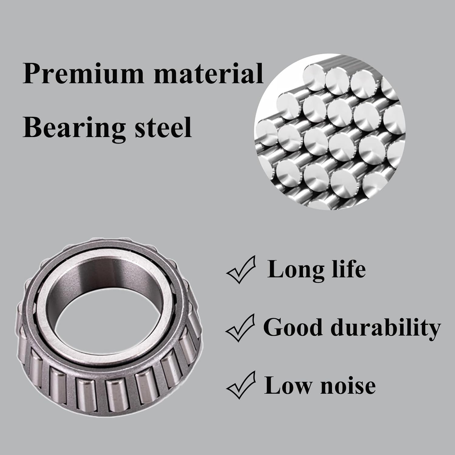 4 Sets 25580 14125A 25520 14276 Boat Trailer Bearing Kit Trailer Axles Bearing Kits with Double Lip Grease Seals Fits for 10-36 22333TB 5200-7000 Lb Tandem Axles