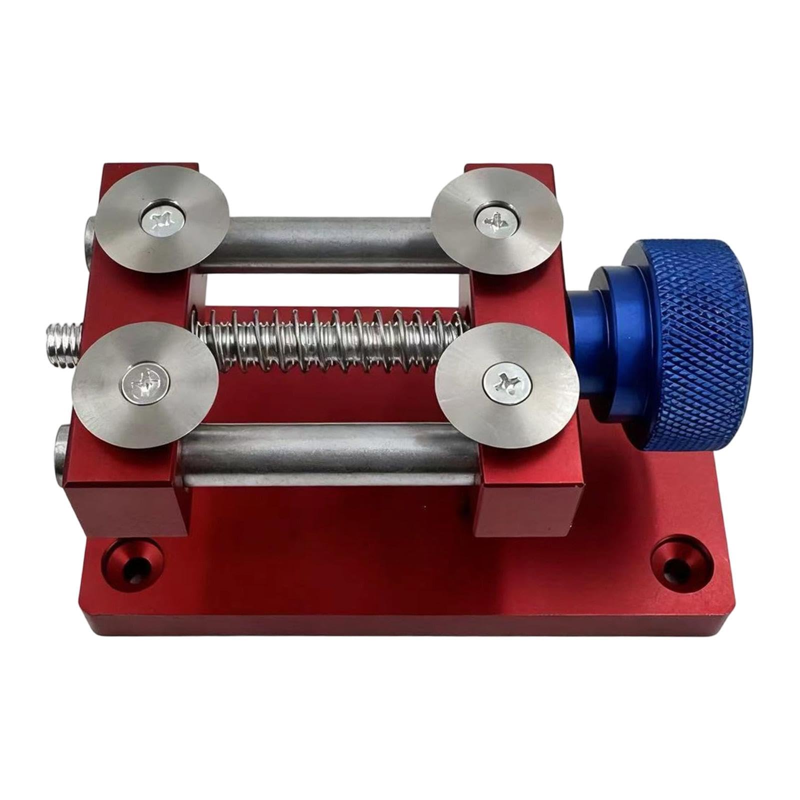 Abridor de Bisel de Reloj, Herramienta Ajustable para Desmontar Cajas Metálicas, Herramienta Profesional para Reparación de Relojes, Banco de Trabajo, Rojo
