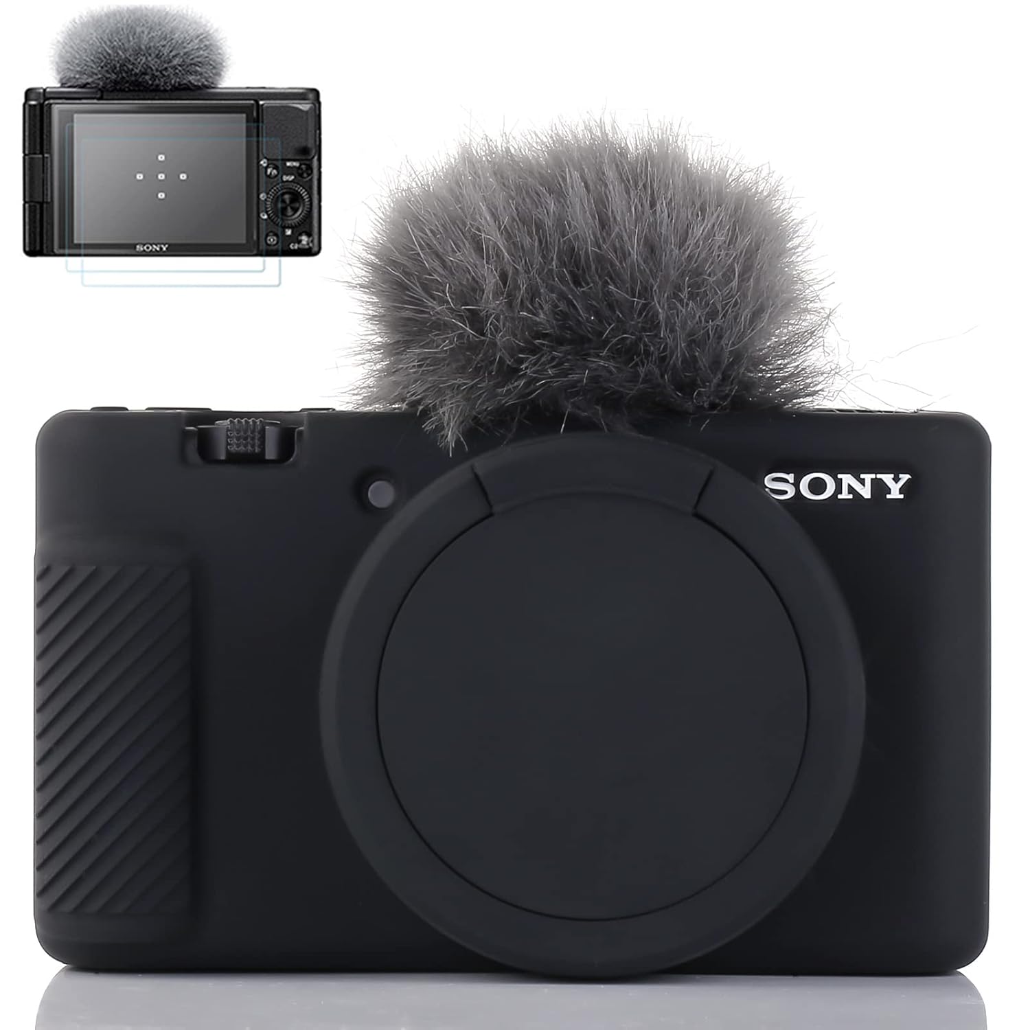 Camera Case for Sony ZV-1, ZV1 Camera Case Digital Camera Anti-Scratch Slim Fit Soft DSLR Camera Sleeve with ZV1 Screen Protector for Sony ZV-1 – Black Camera Case for Sony ZV-1, ZV1 Camera Case Digital Camera Anti-Scratch Slim Fit Soft DSLR Camera Sleeve with ZV1 Screen Protector for Sony ZV-1 – Black