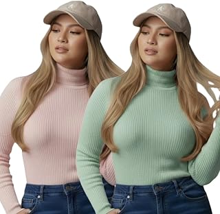 ayvina Women Highneck Full Sleeve Winter Top – Stylish Women High Neck Turtleneck Slim Fit Stretchable Warm Winterwear Top for Girls & Ladies | Casual Office College Wear High Neck Tee-Pack of 2-picture-27