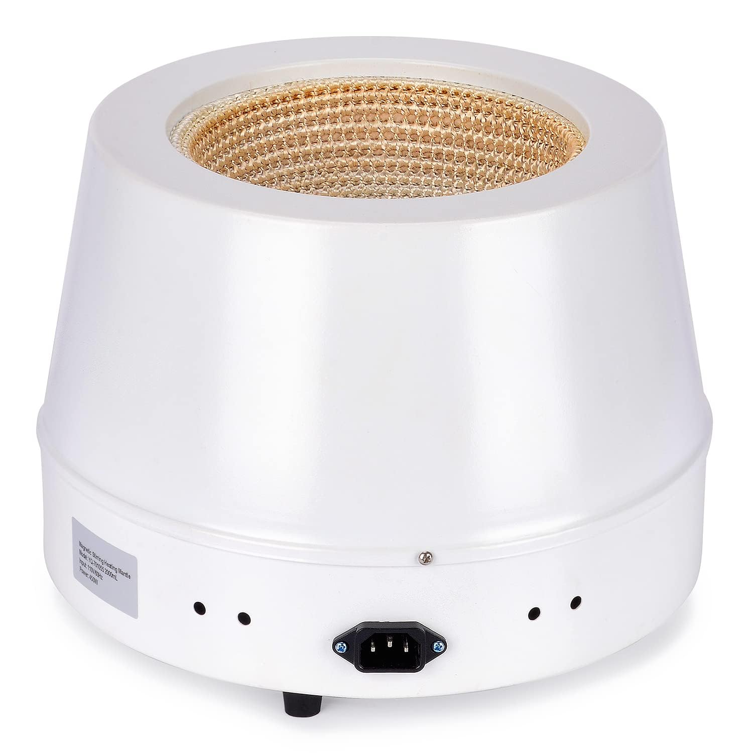 Labasics Manto Calefactor de Laboratorio, Calefacción y Agitación Electrotérmica Manto Calefactor Magnética Agitador 0-1600 RPM Temperatura Control 220V / 380 Celsius, 250W, 500 ml