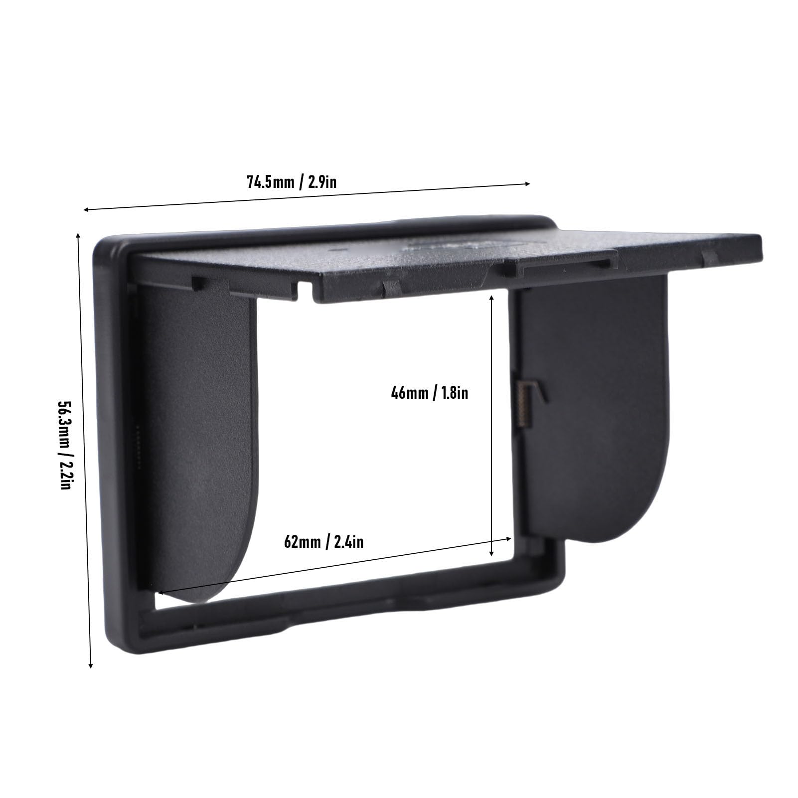 YUEHISY Paraluce LCD Compatibile con D6 D750 D500, Serie A7 A9 A99, 5D2 7D 50D, Paraluce Magnetico Antiabbagliante per Display Fotocamera da 3,2