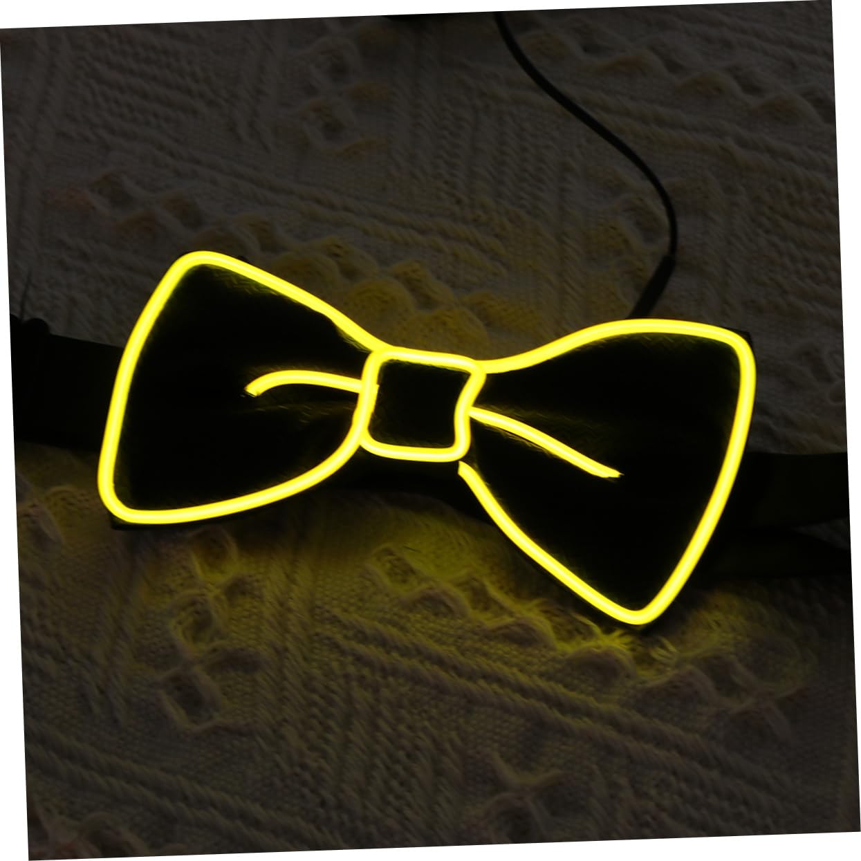 LIFKOME Pajarita Brillante Traje Oscuro Con Brillo Led Pajaritas Led Traje De Brillo Corbata De Navidad Para Niños Lazos Divertidos Pajarita De Niños Accesorios Para Fiestas Green