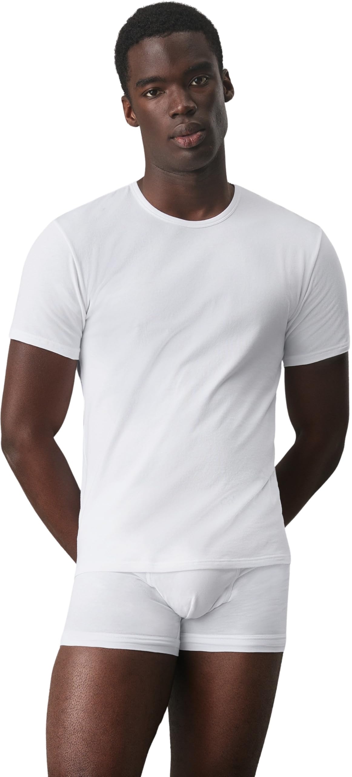 Calvin Klein Pack-2 Short Sleeve Undershirts NB1088A for Men