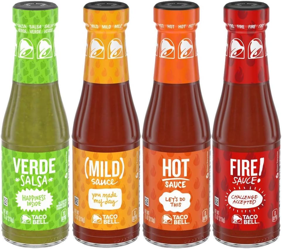 Taco Bell Diablo Sauce (7.5 oz Bottle) Grocery & Gourmet