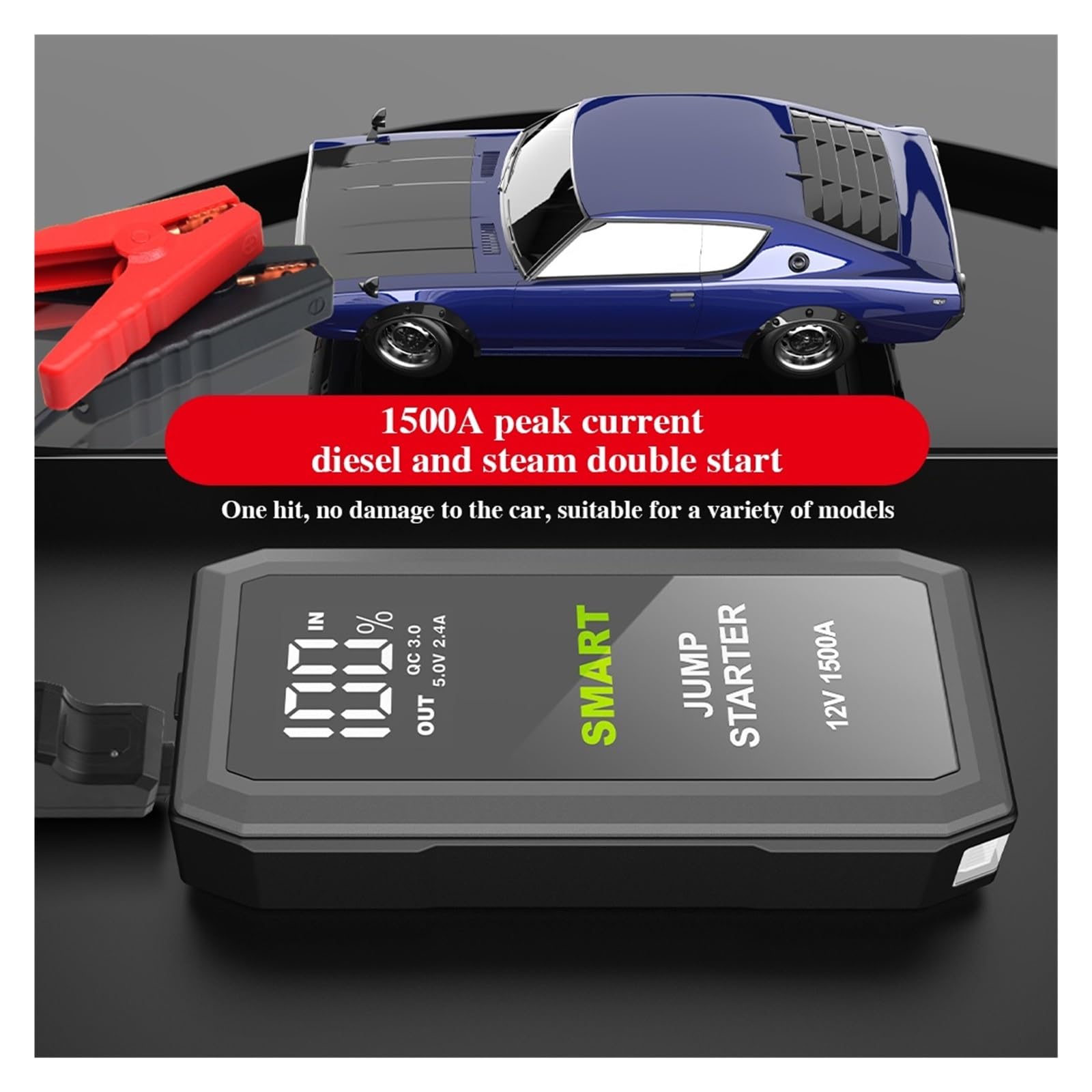 16000mAh 12V Urządzenie Do Uruchamiania Awaryjnego Samochodu Power Bank 600A Ładowarka Samochodowa Auto Awaryjne Urządzenie Rozruchowe Urządzenie Do Uruchamiania Awaryjnego Szybkie I Wydajne łAdowanie