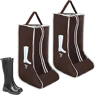 2pcs Boot Bags for Cowboy Boots Portable Boot Storage for Travel Dust Proof Boot