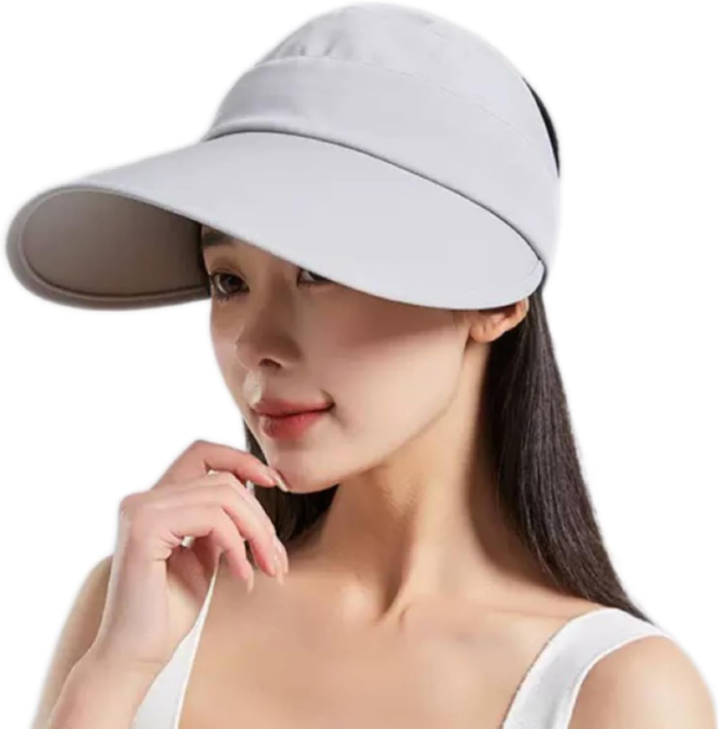 Amazon | [KOZMOZ] サンバイザー UVカット 帽子 超ワイド13cm