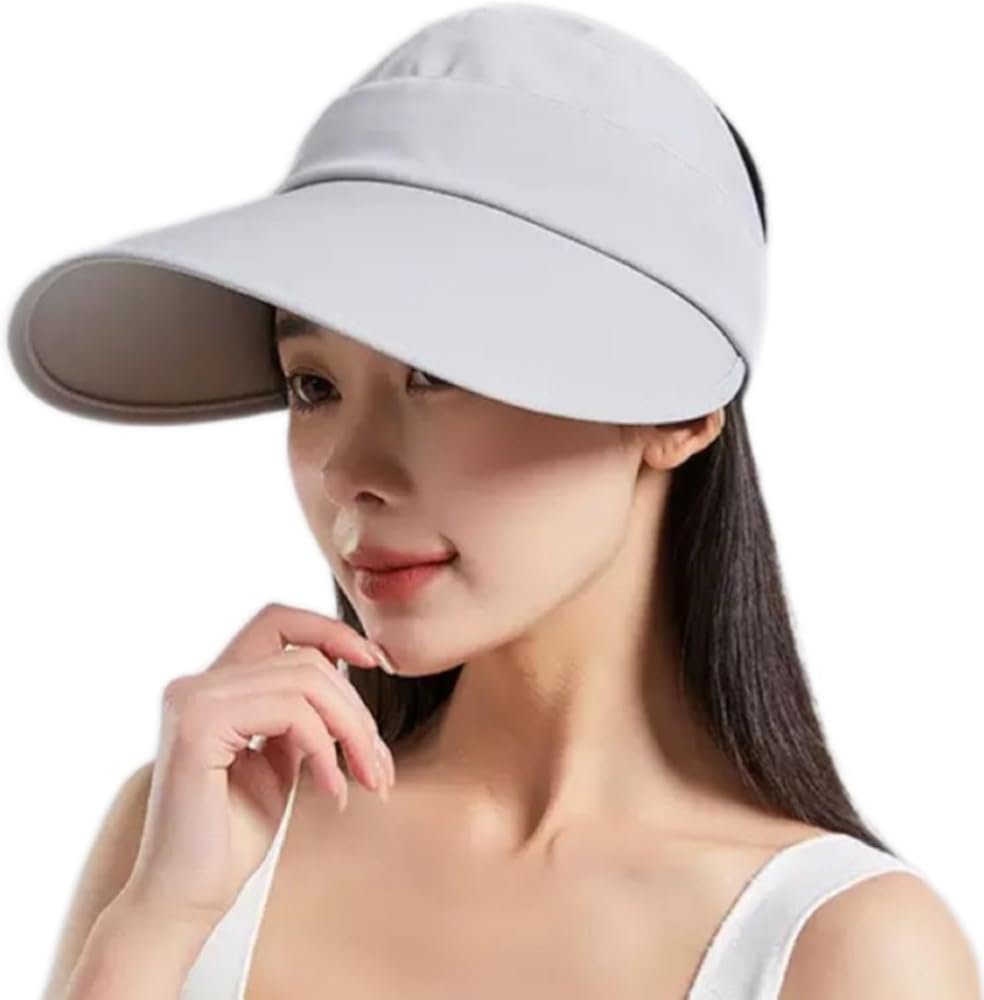 Amazon | [KOZMOZ] サンバイザー UVカット 帽子 超ワイド13cmつば