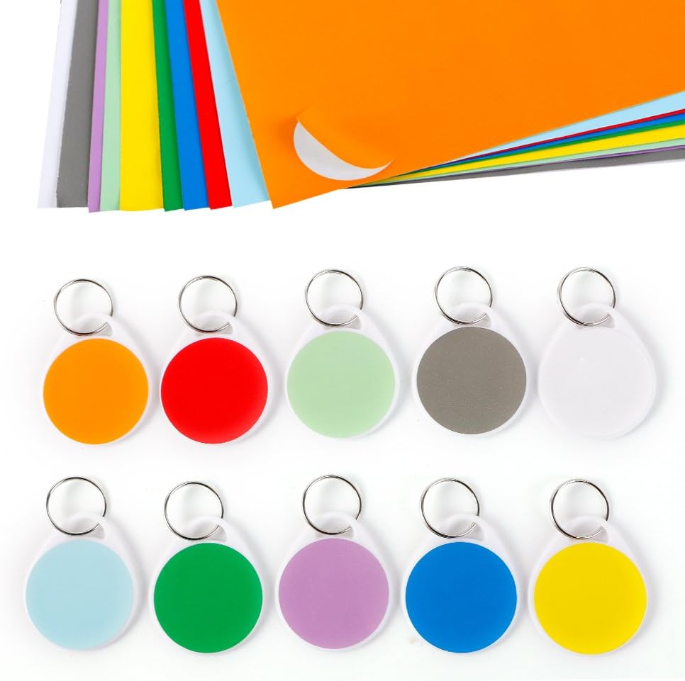 Key Tags with Colorful Labels