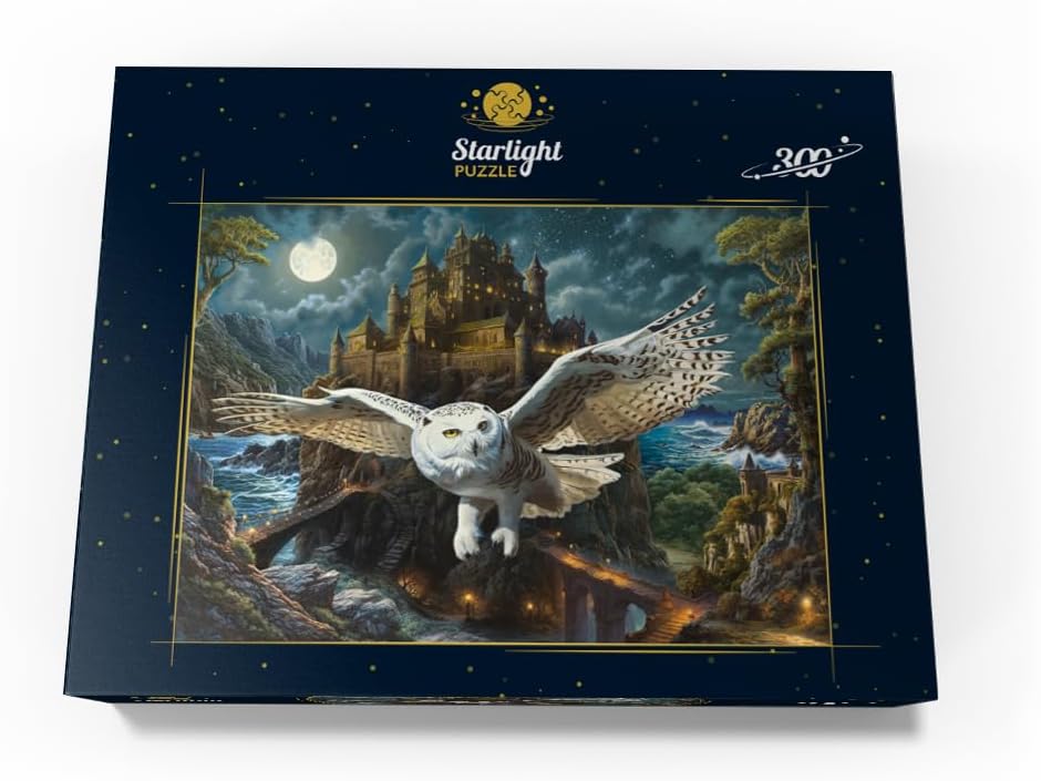 MyPuzzle Magic Owl and Castle - Premium 300 Piece Jigsaw Puzzle for Adults