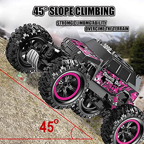 Songtai Remote Control Car, Purple Rc Truck 4X4 Off-Road Waterproof Function 360° Rotation, Suitable For Boys, Girls, Adult And Children's Toy #TOP3
